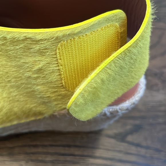 Celine Paris Yellow Calfskin Espadrilles Size 6 - Picture 6 of 7